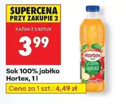 Biedronka Sok 100% jabłko Hortex, 1 l oferta