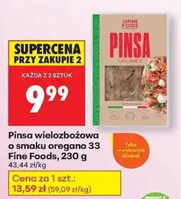 Biedronka Pinsa wielozbożowa o smaku oregano 33 Fine Foods, 230 g oferta