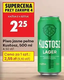 Biedronka Piwo jasne pełne Kustosz, 500 ml oferta