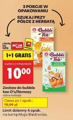 Biedronka Zestaw do bubble tea O's/Remsey oferta