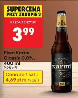Biedronka Piwo Karmi Classic 0,0%, 400 ml oferta