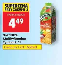 Biedronka Sok 100% Multiwitamina Tymbark, 1 l oferta