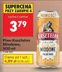 Biedronka Piwo Kasztelan Miodowe, 500 ml oferta