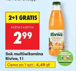 Biedronka Sok multiwitamina Riviva, 1 l oferta