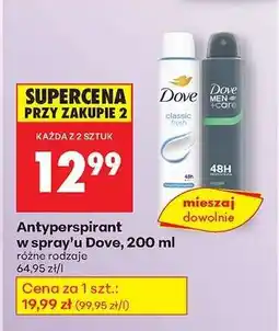Biedronka Antyperspirant w spray’u Dove, 200 ml oferta
