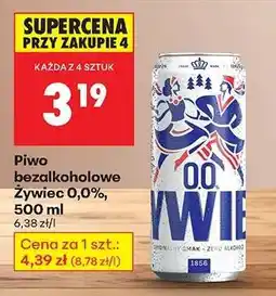 Biedronka Piwo bezalkoholowe Żywiec 0,0 500 ml oferta