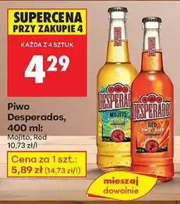 Biedronka Piwo Desperados, 400 ml oferta
