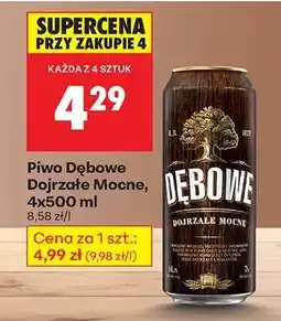 Biedronka Piwo Dębowe Dojrzałe Mocne 4x500 ml oferta