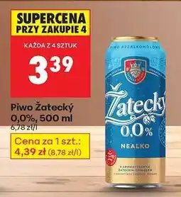 Biedronka Piwo Żatecky 0,0%, 500 ml oferta