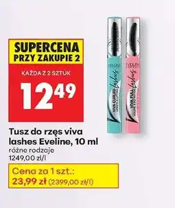 Biedronka Tusz do rzęs viva lashes Eveline, 10 ml oferta