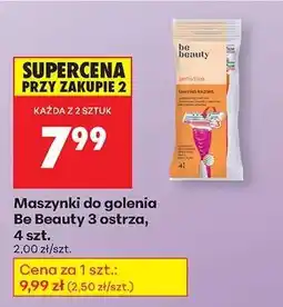 Biedronka Maszynki do golenia Be Beauty 3 ostrza, 4 szt oferta