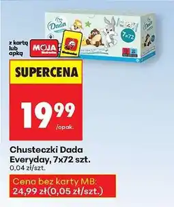 Biedronka Chusteczki Dada Everyday 7x72 szt oferta
