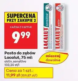 Biedronka Pasta do zębów Lacalut, 75 ml oferta