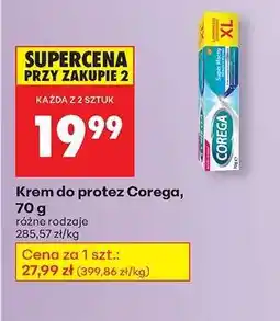 Biedronka Krem do protez Corega , 70 g oferta