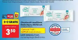 Biedronka Chusteczki nawilżane Dada Aqua, 50/52 szt oferta