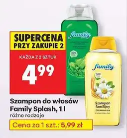 Biedronka Szampon do włosów Family Splash, 1l oferta