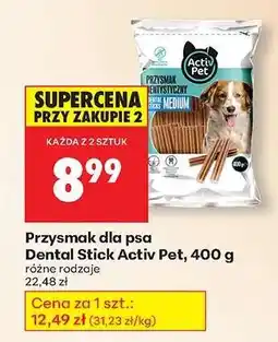 Biedronka Przysmak dla psa Dental Stick Activ Pet 400 g oferta