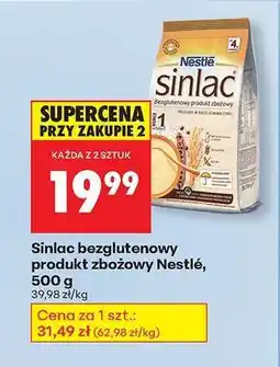 Biedronka Sinlac bezglutenowy produkt zbożowy Nestlé , 500 g oferta
