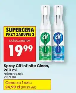 Biedronka Spray Cif Infinite Clean, 280 ml oferta