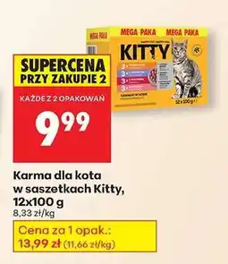 Biedronka Karma dla kota w saszetkach Kitty 12x100 g oferta