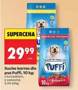 Biedronka Sucha karma dla psa Puffi, 10 kg oferta