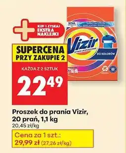 Biedronka Proszek do prania Vizir 20 prań 1,1 kg oferta