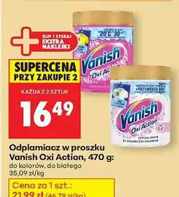 Biedronka Vanish Oxi Action oferta