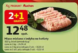 Auchan Mięso mielone z indyka na kotlety Auchan oferta