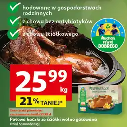 Auchan Kaczka połówka wolno gotowana Dział Samoobsługi oferta