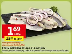 Auchan Filety śledziowe solone a la matias Auchan oferta