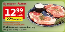 Auchan Karkowka wieprzowa kotlety Auchan oferta