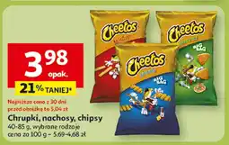 Auchan Chrupki, nachosy, chipsy Cheetos oferta