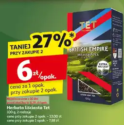 Auchan Herbata liściasta Tet British Empire oferta