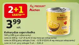 Auchan Kukurydza konserwowa supersłodka Auchan oferta