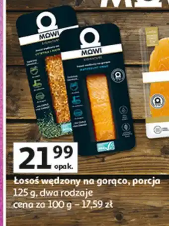 Auchan Łosoś wędzony na gorąco MOWI oferta