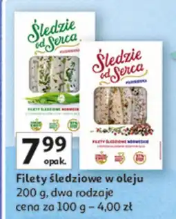 Auchan Filety śledziowe w oleju Śledzie z Serca oferta
