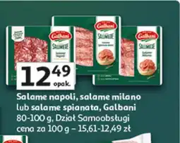 Auchan Salame napoli, salame milano lub salame spinata Galbani oferta