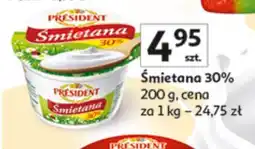 Auchan Śmietana 30% President oferta