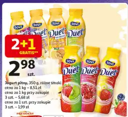 Auchan Jogurt pitny Jovi Duet oferta