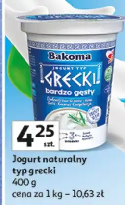 Auchan Jogurt naturalny typ grecki Bakoma oferta