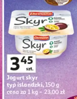 Auchan Jogurt skyr typ islandzki Ehrmann oferta