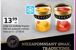 Auchan Lody lub sorbety Grycan oferta