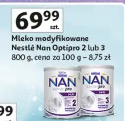 Auchan Mleko modyfikowane Nestlé NAN Optipro 2 lub 3 800g oferta