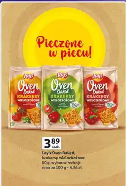 Auchan Krakersy Lay's Oven Baked 80g oferta