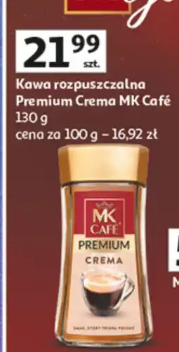 Auchan Kawa rozpuszczalna Premium Crema MK Café 130g oferta
