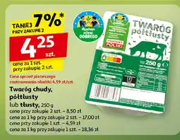 Auchan Twaróg chudy, półtłusty lub tłusty Auchan oferta
