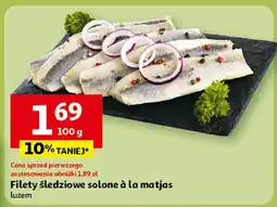 Auchan Filety śledziowe solone à la matjas Auchan oferta