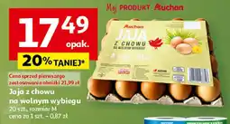Auchan Jajka z chowu na wolnym wybiegu rozm. M Auchan oferta