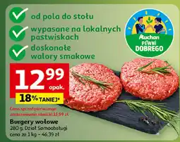Auchan Burgery wołowe Auchan oferta