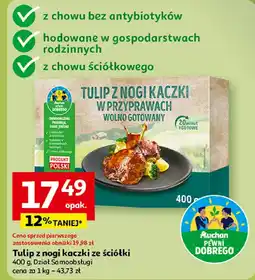 Auchan Tulip z nogi kaczki w przyprawach wolno gotowany Auchan oferta